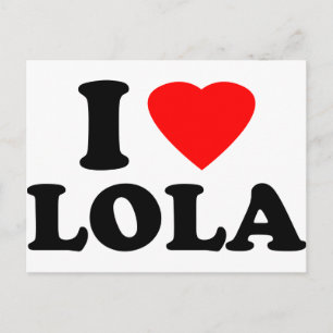 Ich liebe Lola Postkarte