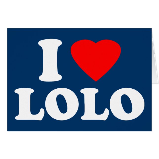 Ich liebe Lolo (Vorderseite (Horizontal))
