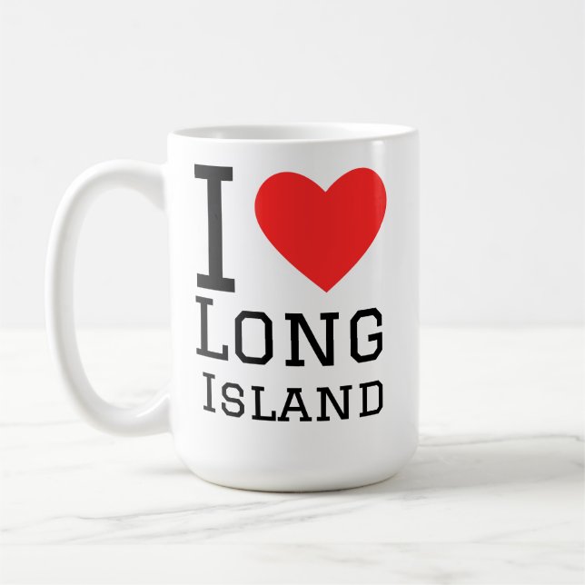 Ich liebe Long Island  Kaffeetasse (Links)