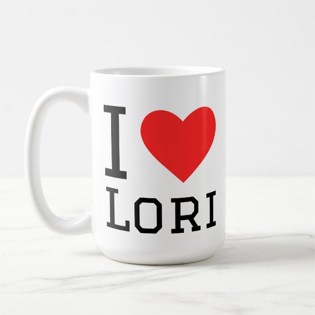 Ich liebe Lori Kaffeetasse (Links)