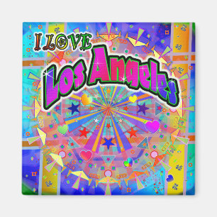 ICH LIEBE Los Angeles Cosmic Unity Magnet