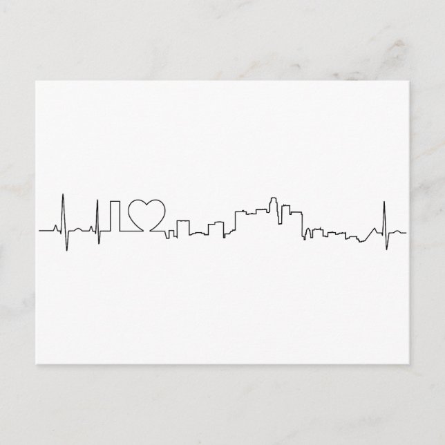 Ich Liebe Los Angeles im außergewöhnlichen ecg-Sti Postkarte (Vorderseite)