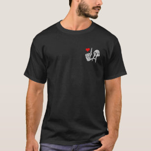 Ich Liebe Los Angeles mit Skeleton LA Sign T-Shirt