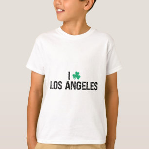 Ich liebe Los Angeles Shamrock Kleeblatt St. Patri T-Shirt