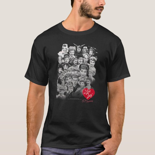 Ich Liebe Lucy 60 Jahre Spaß T-Shirt (Vorderseite)