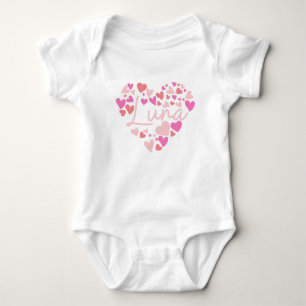 Ich Liebe Luna Herz in rosa Baby Strampler
