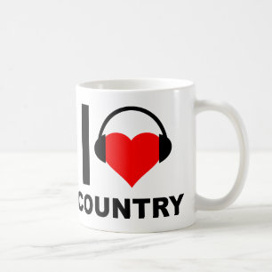 Ich liebe lustigen Country-Becher Tasse