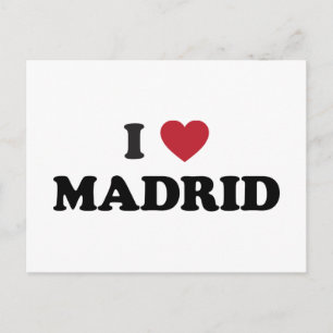 Ich liebe Madrid Spanien Postkarte