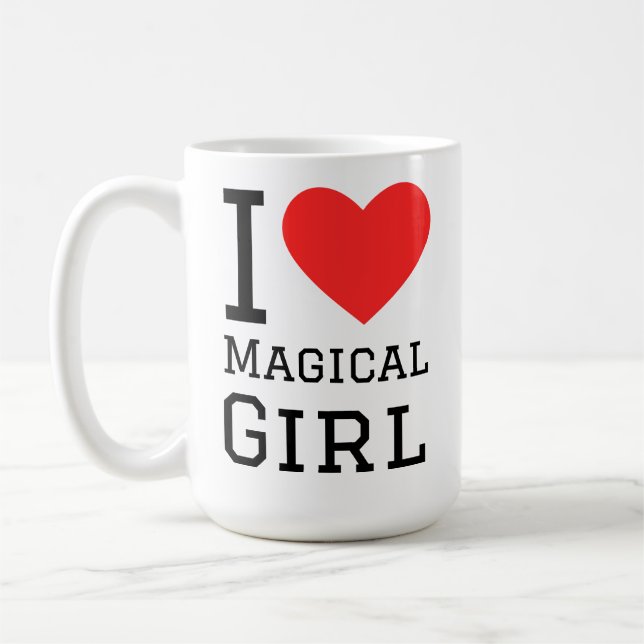 Ich liebe Magical Girl Kaffeetasse (Links)