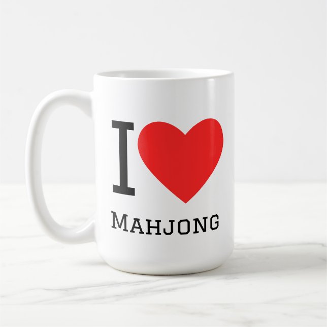 Ich liebe Mahjong Kaffeetasse (Links)