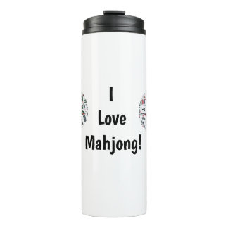 Ich liebe Mahjong Thermal Tumbler Thermosbecher