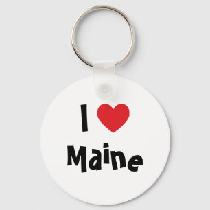 Ich liebe Maine Schlüsselanhänger