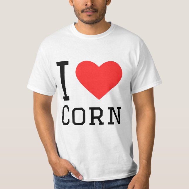 Ich liebe Mais T-Shirt (Vorderseite)