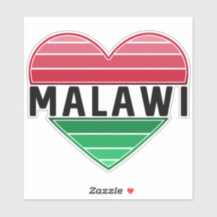 Ich Liebe Malawi, Malawian Herz Aufkleber