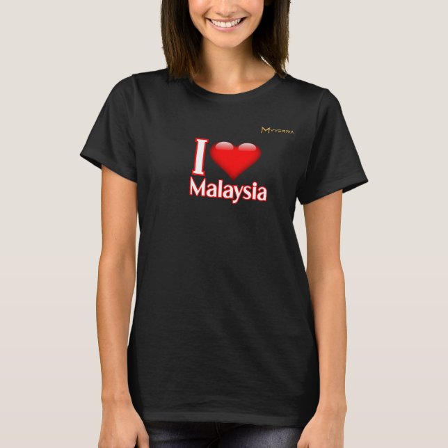 Ich liebe Malaysia T-Shirt (Vorderseite)
