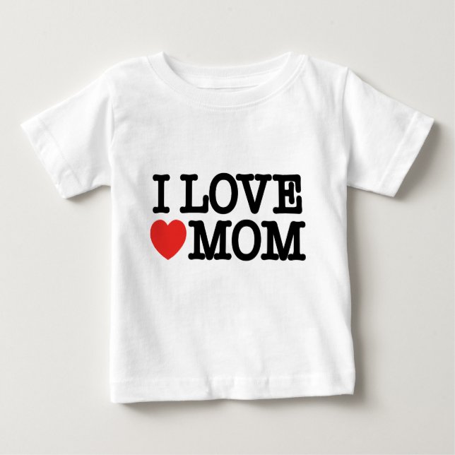 Ich Liebe Mama Baby T-shirt (Vorderseite)