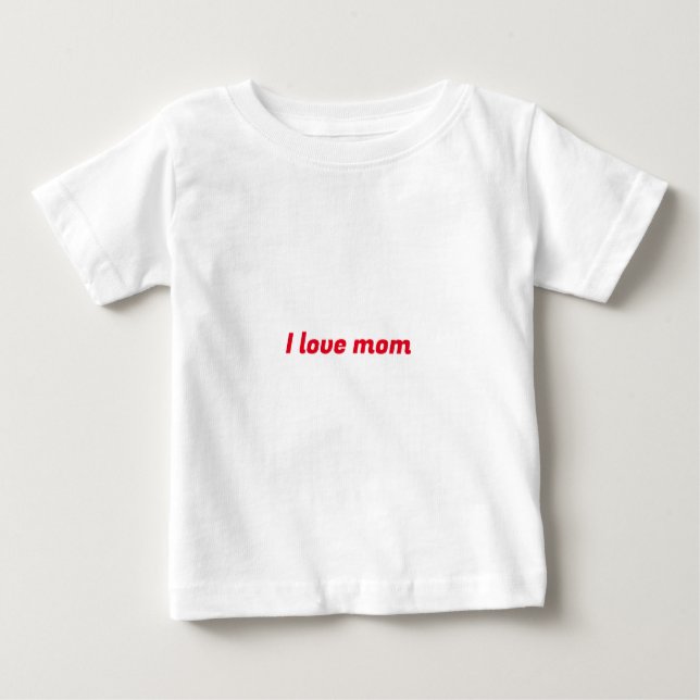 Ich Liebe Mama Baby T-shirt (Vorderseite)