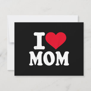 Ich liebe Mama Feiertagskarte