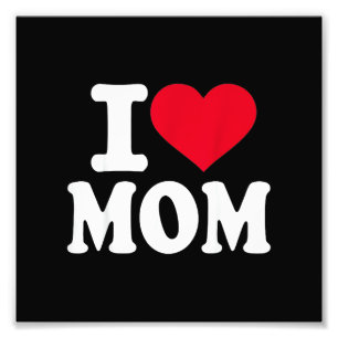 Ich liebe Mama Fotodruck