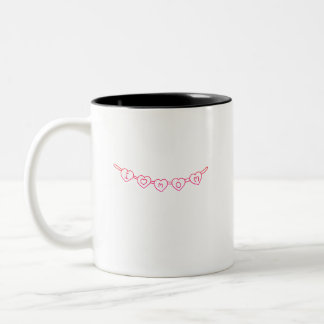 „Ich liebe Mama“-Geschenktasse – einfach und elega Zweifarbige Tasse