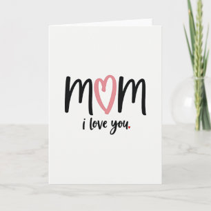 Ich liebe Mama herzliche Karte