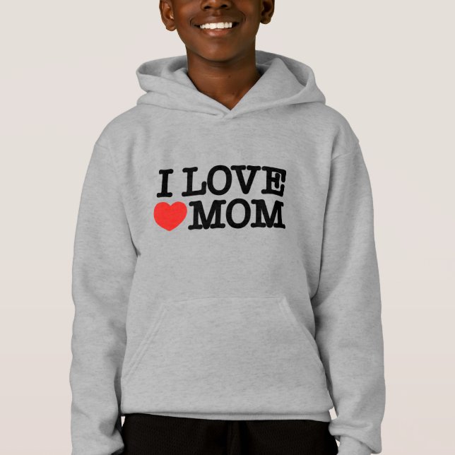 Ich Liebe Mama Hoodie (Vorderseite)