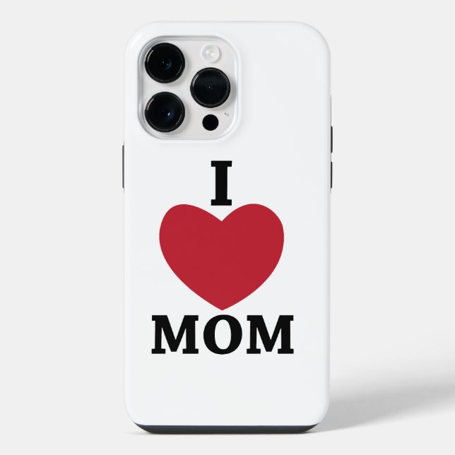 Ich liebe Mama     iPhone Hülle (Rückseite)