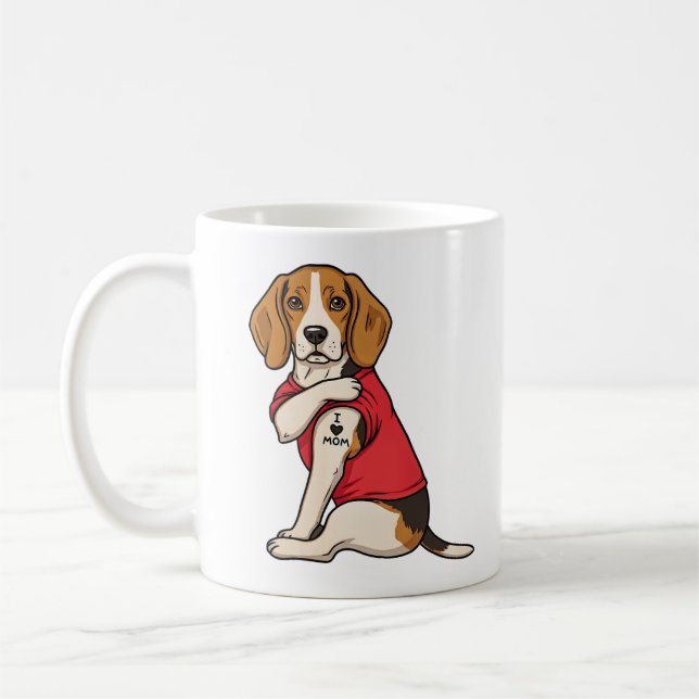 Ich liebe Mama Kaffeetasse (Links)