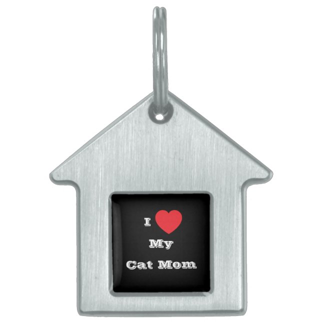 Ich ♥️ Liebe Mama meiner Katze Tiermarke (Vorderseite)