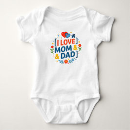 Ich liebe Mama & Papa (Schwangerschaft Geschenk fü Baby Strampler