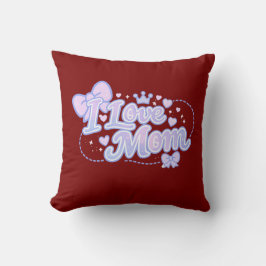 Ich liebe Mama – Pastell Kawaii Design Kissen