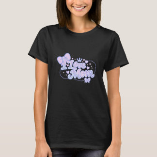 Ich liebe Mama – Pastell Kawaii Design T-Shirt