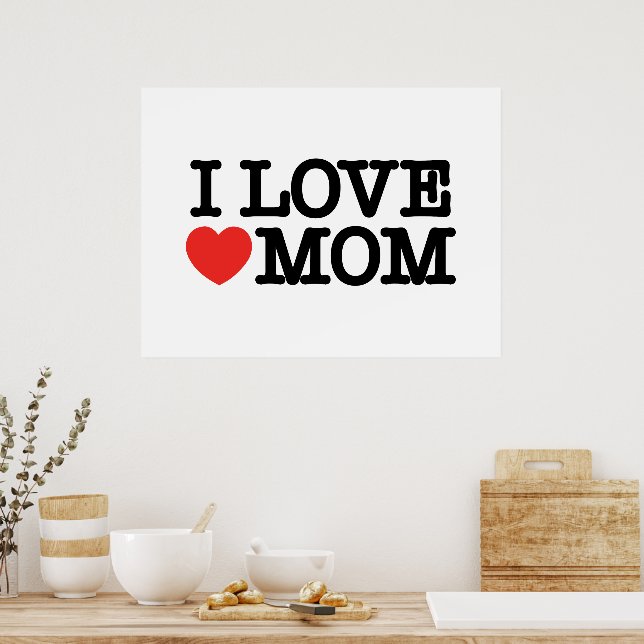 Ich Liebe Mama Poster (Küche)