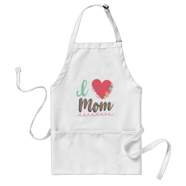 Ich liebe Mama Schürze (Vorne)