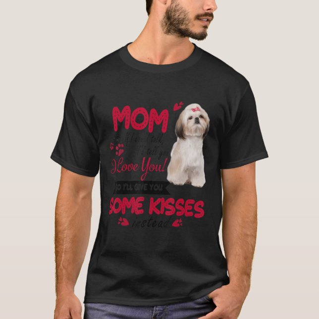Ich Liebe Mama Shih Tzu Dog Mama Hund Mama Muttert T-Shirt (Vorderseite)