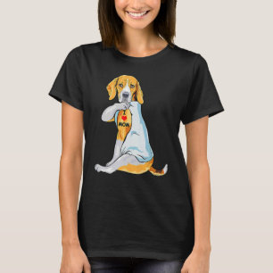 Ich liebe Mama Tattoo Beagle Mama Hund Frauen T-Shirt