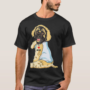 Ich Liebe Mama Tattoo Leonberger Mama Hund Muttert T-Shirt