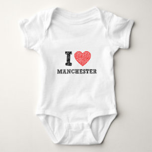 Ich-Liebe-Manchester Baby Strampler