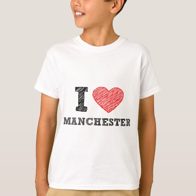 Ich-Liebe-Manchester T-Shirt (Vorderseite)