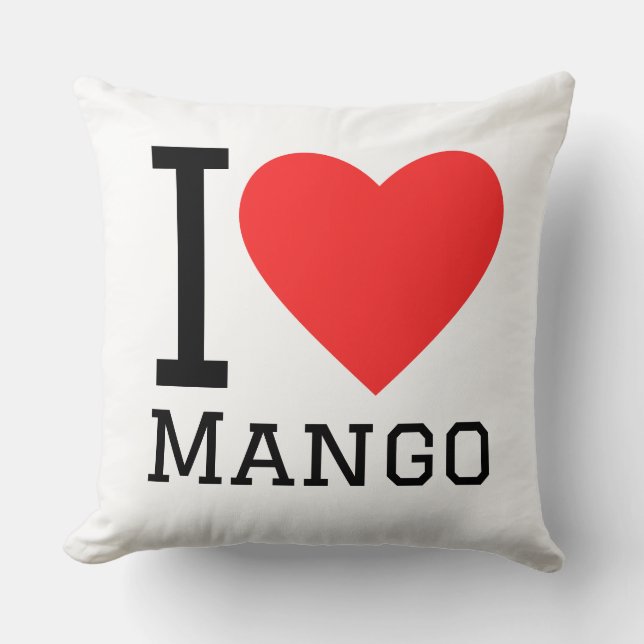  Ich liebe Mango  Kissen (Vorderseite)