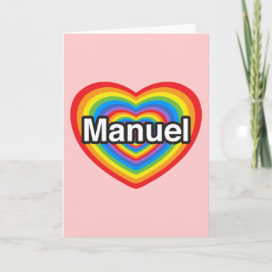Ich Liebe Manuel. Ich Liebe dich Manuel. Herz Karte