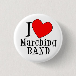 Ich liebe Marching BAND Button