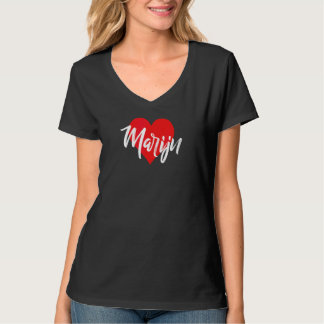 Ich liebe Marijns Vornamen Liebe Herz T-Shirt