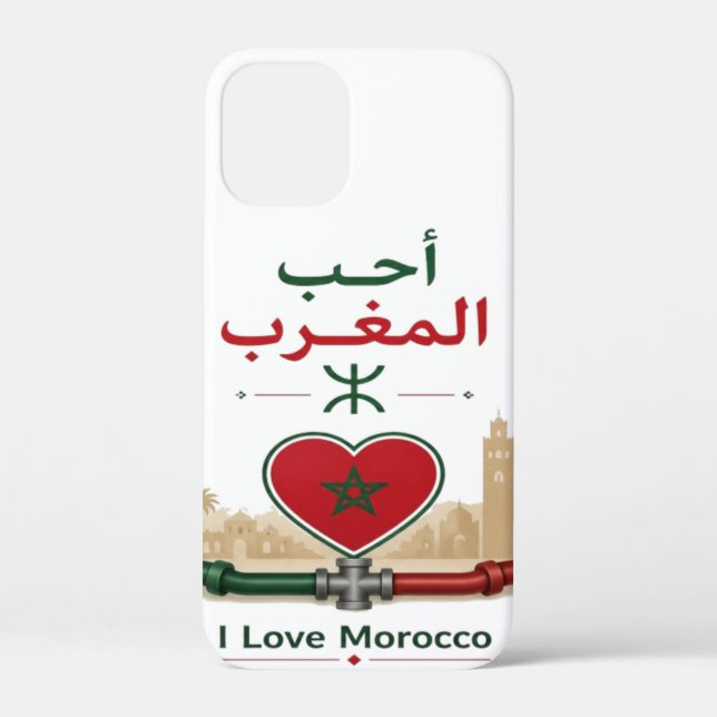 Ich liebe Marokko Case-Mate iPhone Hülle (Rückseite)