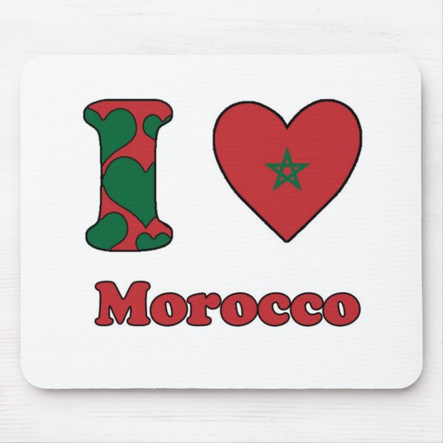 Ich liebe Marokko Mousepad (Vorne)