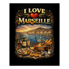 Ich liebe Marseille Poster