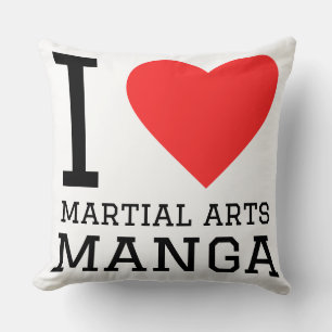 Ich liebe Martial-Arts-Manga Kissen