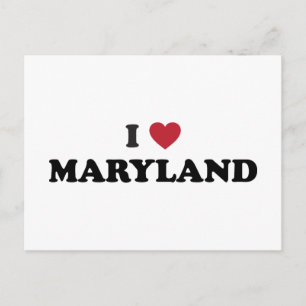 Ich liebe Maryland Postkarte