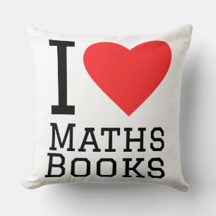 Ich liebe Mathe-Buch Kissen