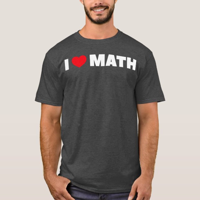 Ich liebe Mathe-Freunde T-Shirt (Vorderseite)